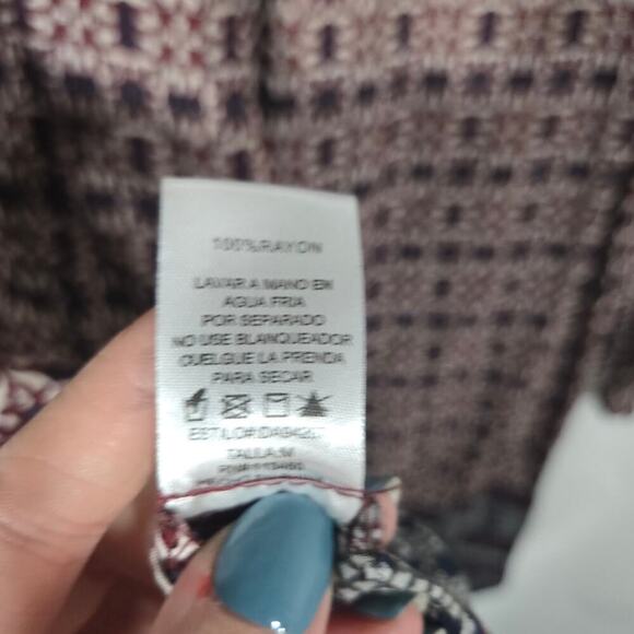 J. Roberts Multicolor Bohemian Crochet Trim Tassel Peasant Tunic Beaded Medium - Picture 12 of 12